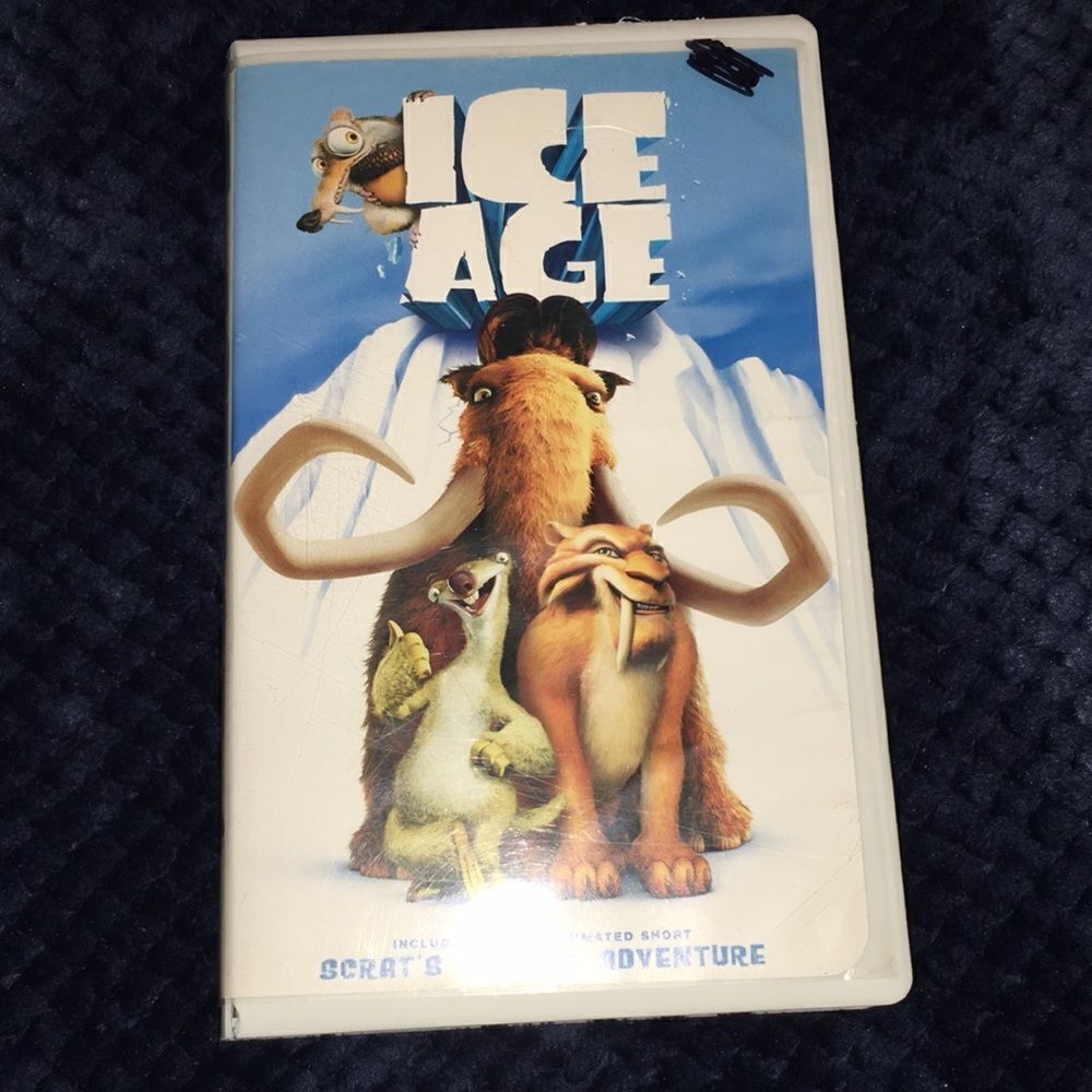 Old 20th century Fox productions Ice Age vhs movie vintage clamshell